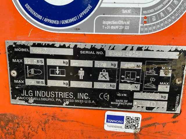 2010 jlg 660sj hoogwerker 4x4 - afbeelding 29 van  35