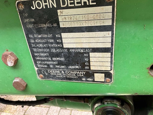 2010 john deere 6210 powerquad vierwielaangedreven landbouwtractor - afbeelding 26 van  32