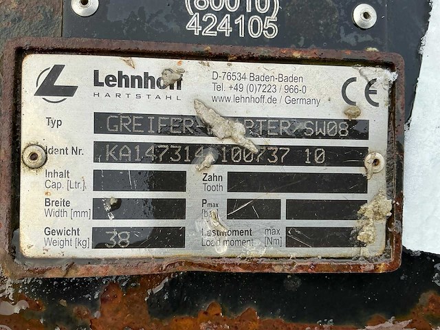 2010 kinshofer c08hpx-60 schalengrijper - afbeelding 7 van  7