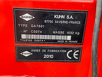 2010 kuhn ga 7501 grashark - afbeelding 4 van  12
