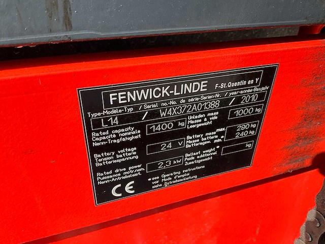 2010 linde l14 stapelaar - afbeelding 6 van  9