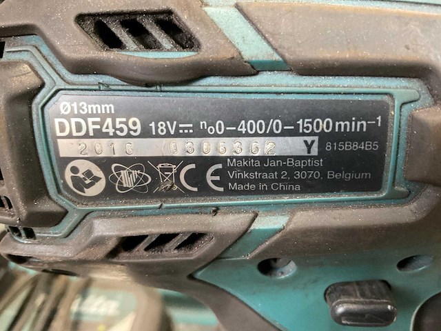 2010 makita ddf459 boormachine - afbeelding 5 van  5