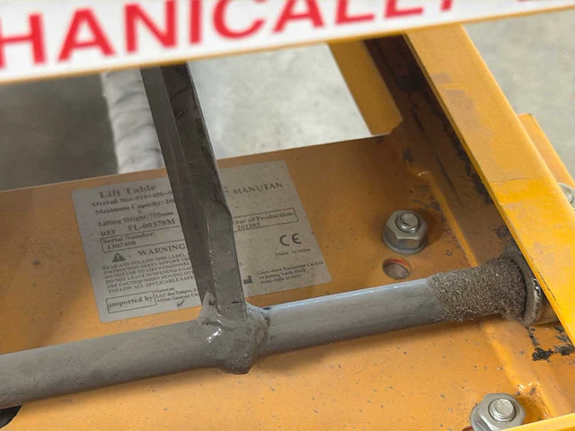 2010 manutan verrijdbare hydraulische schaarheftafel - afbeelding 6 van  6