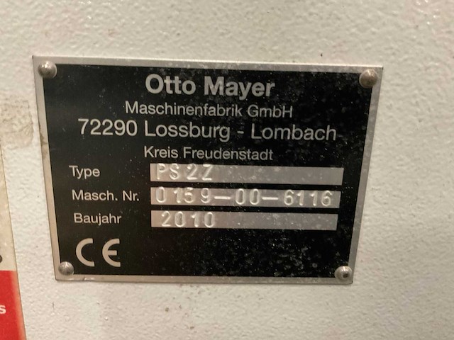 2010 mayer ps2z platen opdeelzaagmachine - afbeelding 10 van  21