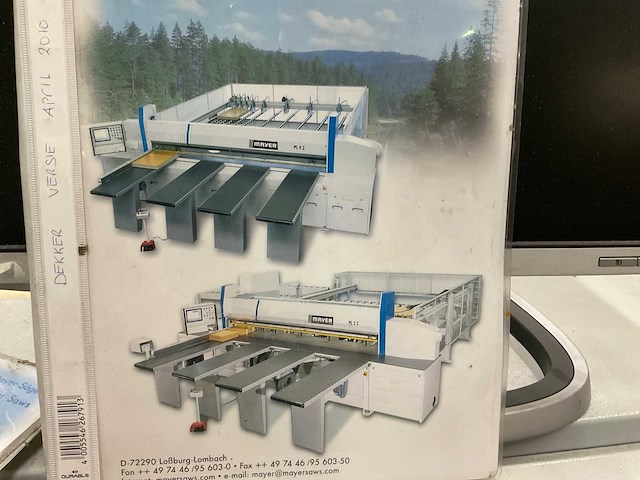 2010 mayer ps2z platen opdeelzaagmachine - afbeelding 14 van  21
