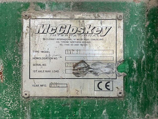 2010 mccloskey 612st puin sorteer machine - afbeelding 9 van  14