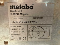 2010 metabo tkhs315 tafelcirkelzaagmachine - afbeelding 8 van  8