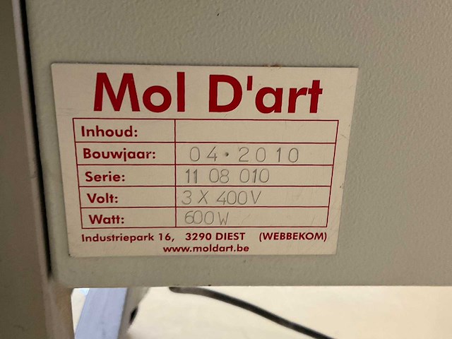 2010 moldart rvs schilfermachine - afbeelding 8 van  8