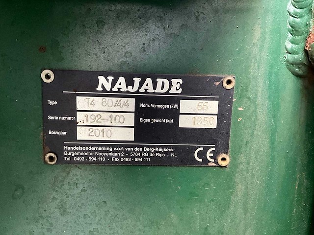 2010 najade t4 80/4/4 beregeningspomp - afbeelding 8 van  17