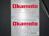 2010 okamoto acc52sa vlakslijpmachine - afbeelding 18 van  27
