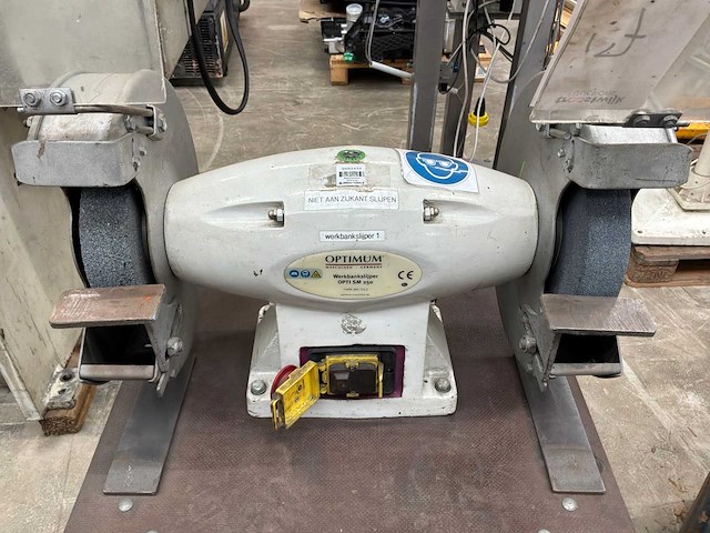 2010 optimum opti sm 250 werkbankslijpmachine - afbeelding 5 van  7