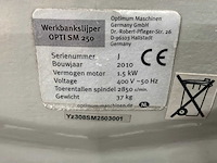 2010 optimum opti sm 250 werkbankslijpmachine - afbeelding 7 van  7