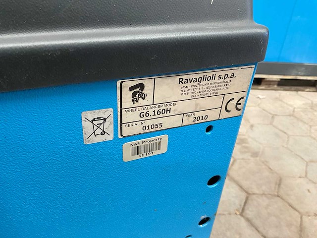 2010 ravaglioli g6.160h banden balanceerapparaat - afbeelding 1 van  6