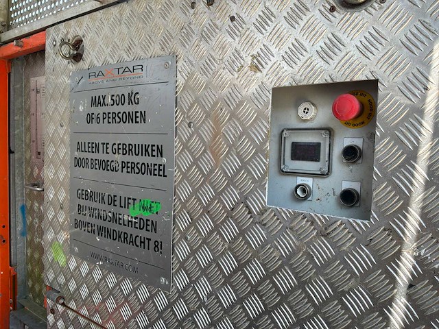 2010 raxtar rx500b+/ rx518 personen bouwlift - afbeelding 8 van  16