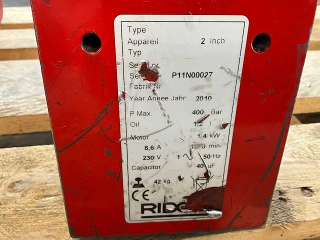 2010 ridgid 3812e buigmachine - afbeelding 5 van  5