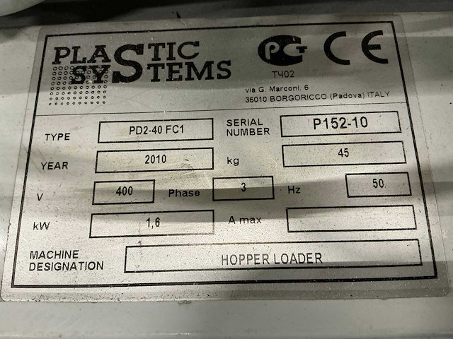2010 rietschle pdz-40 fc1 trechterlader - afbeelding 5 van  6