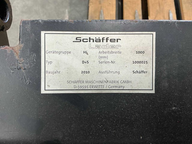 2010 schäffer ds mestvork ongebruikt - afbeelding 2 van  10