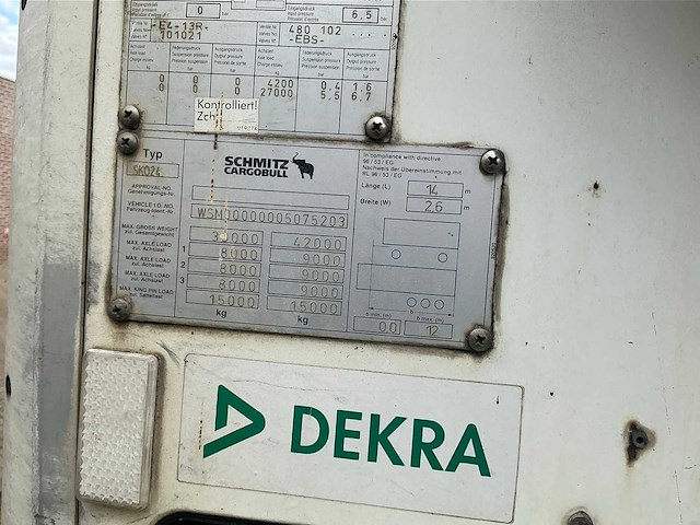 2010 schmitz sko24 geconditioneerde oplegger - afbeelding 21 van  39