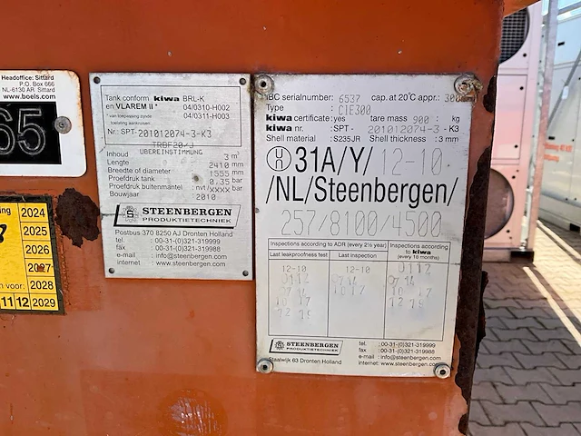 2010 steenbergen cie 300 brandstof opslagtank - afbeelding 4 van  9