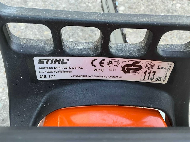 2010 stihl ms 171 kettingzaag - afbeelding 6 van  6
