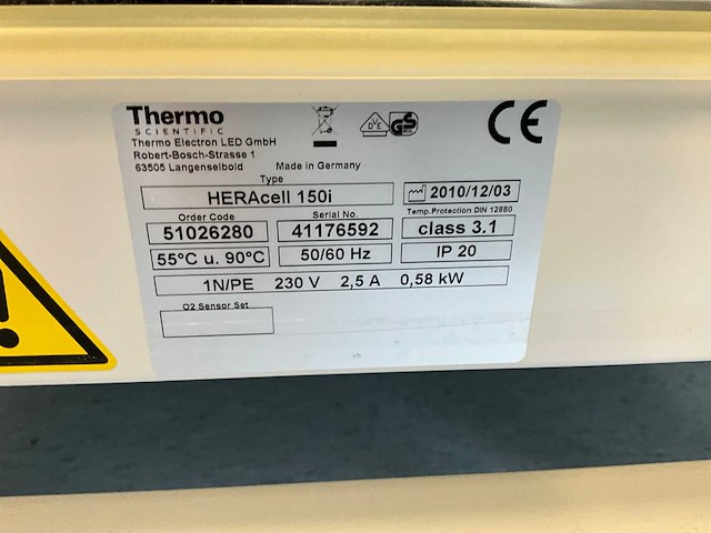 2010 thermo scientific heracell 150i gp laboratorium co2-incubator (2x) - afbeelding 13 van  13