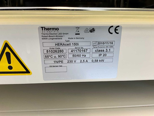 2010 thermo scientific heracell 150i gp laboratorium co2-incubator (2x) - afbeelding 7 van  13