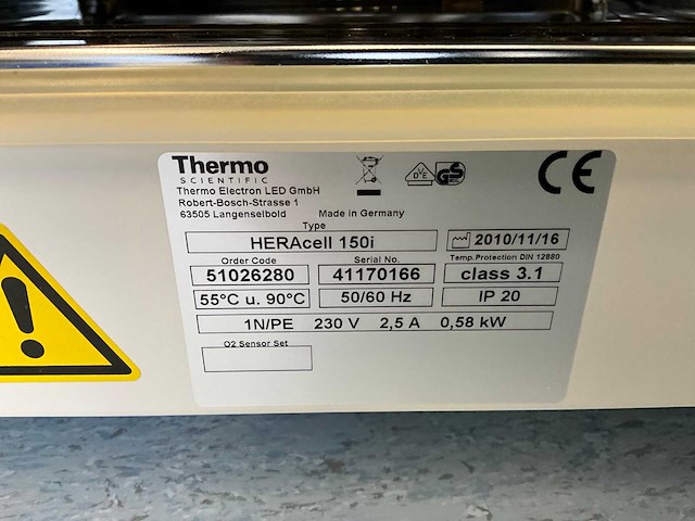 2010 thermo scientific heracell 150i gp laboratorium co2-incubator - afbeelding 8 van  8