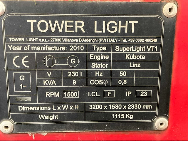 2010 tower light super light vt 1 led lichtmast aanhangwagen - afbeelding 7 van  16
