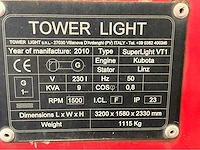 2010 tower light super light vt 1 led lichtmast aanhangwagen - afbeelding 7 van  16