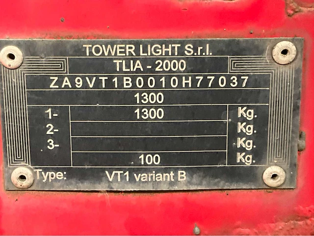 2010 tower light super light vt 1 led lichtmast aanhangwagen - afbeelding 8 van  16