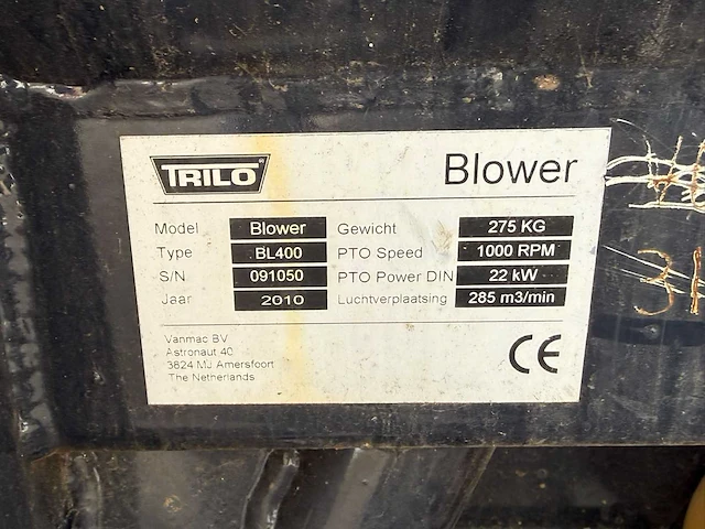 2010 trilo bl400 bladblazer - afbeelding 12 van  12