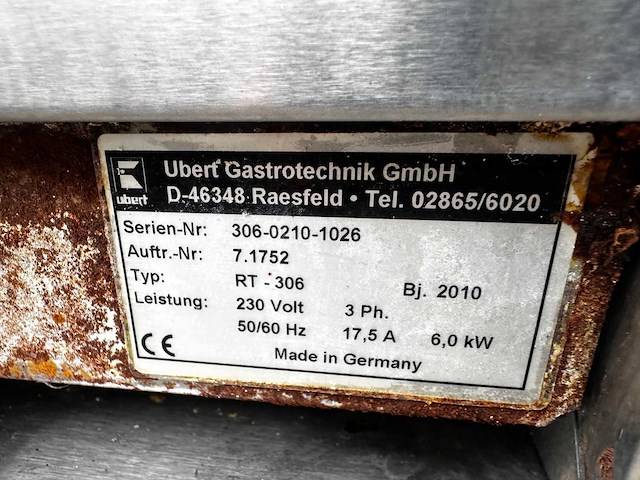 2010 ubert rt - 306 rotisserie kippengrill - afbeelding 5 van  6