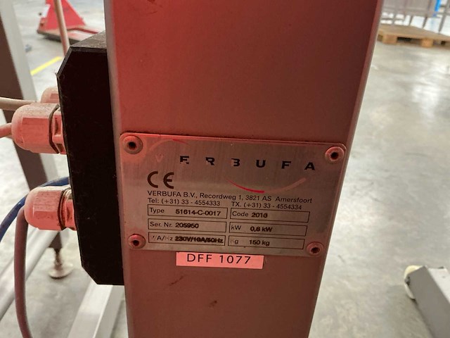 2010 verbufa type 51708, rvs automatisch schalenvulsysteem - afbeelding 16 van  16