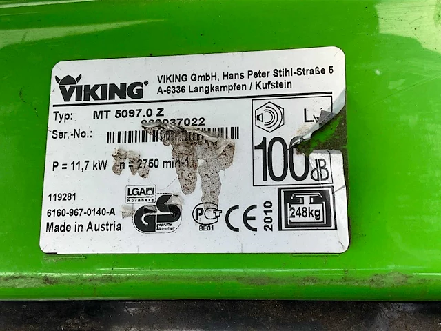 2010 viking mt5097.0 z zitmaaier - afbeelding 9 van  17