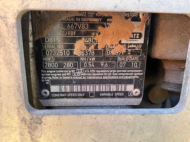 2010 wacker-neuson d81s trilplaat - afbeelding 5 van  5