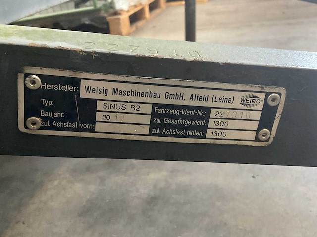 2010 weiro sinus b2 schaftwagen - afbeelding 6 van  6