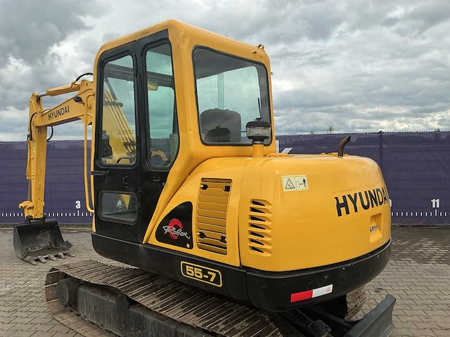 2011 - hyundai - robex - r55-7 - rupsgraafmachine - afbeelding 6 van  15
