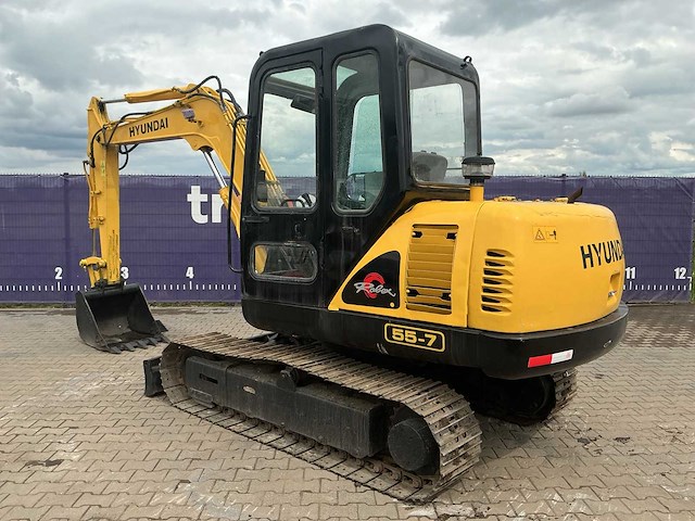 2011 - hyundai - robex - r55-7 - rupsgraafmachine - afbeelding 9 van  15