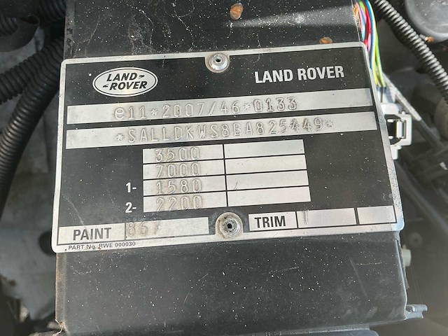 2011 - land rover pickup zuigwagen defender 130 bedrijfswagen - afbeelding 36 van  36