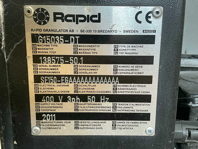 2011 - rapid - g15035-dt - schredder - afbeelding 6 van  6