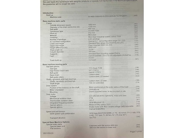 2011 ambaflex spiraal conveyer lift - afbeelding 3 van  9