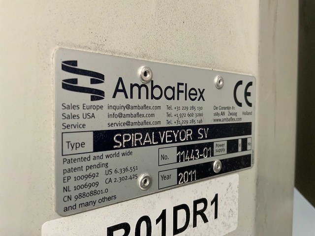 2011 ambaflex spiraal conveyer lift - afbeelding 7 van  9