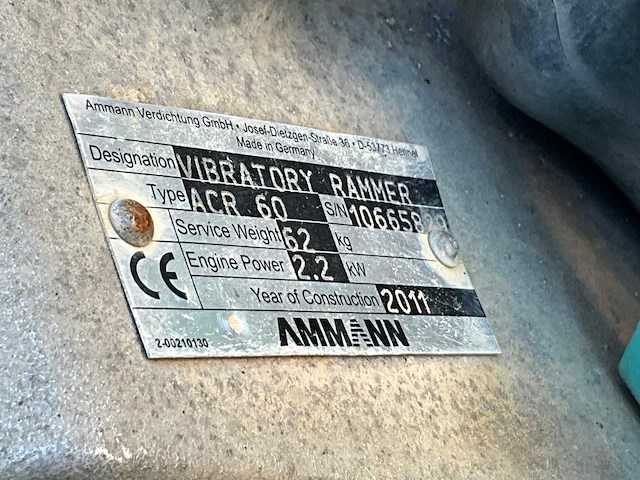 2011 ammann acr 60 trilstamper - afbeelding 4 van  4