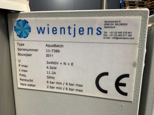 2011 aquabatch filter systeem voor wasinstallatie - afbeelding 9 van  10