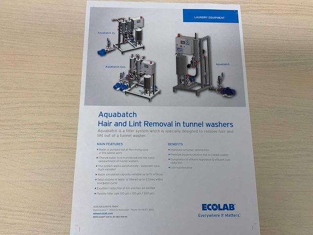 2011 aquabatch filter systeem voor wasinstallatie - afbeelding 5 van  10