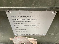 2011 aseptico inc. adu-42cf portable scrub sink unit - afbeelding 5 van  7
