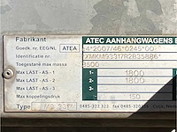2011 atec mt1 graafmachine transporter / voertuig aanhangwagen - afbeelding 10 van  19
