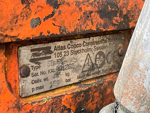 2011 atlas copco sb 52 hydraulische sloophamer - afbeelding 8 van  8