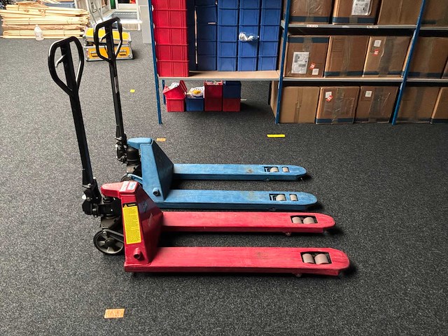 2011 begra hand hydraulische palletwagen (2x) - afbeelding 2 van  9