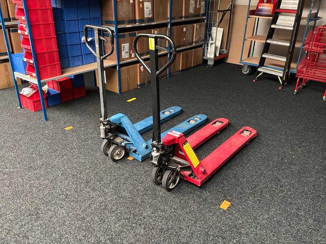 2011 begra hand hydraulische palletwagen (2x) - afbeelding 3 van  9